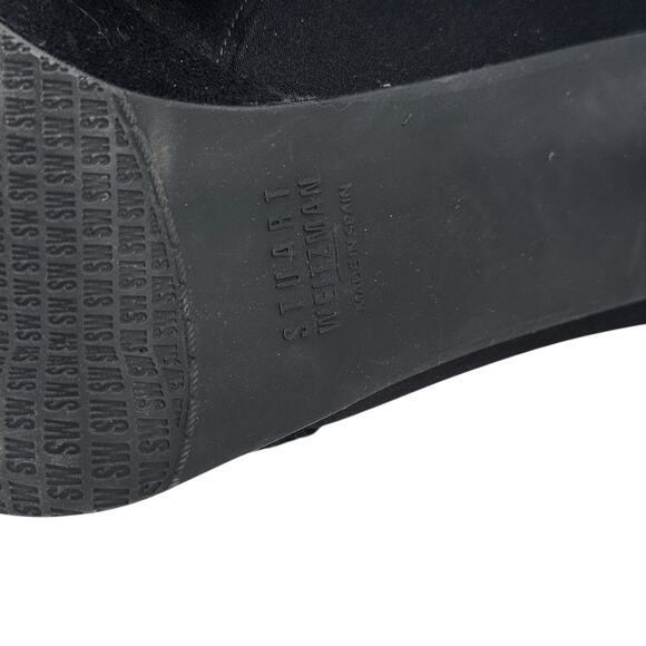 Stuart Weitzman Holdme Bootie Stiletto SZ 9 Women's Black Suede Ankle Whimsigoth - Picture 8 of 12